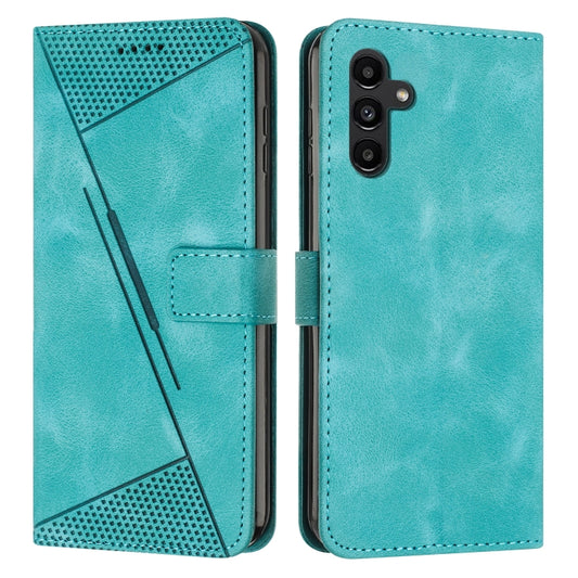 For Samsung Galaxy S24 Dream Triangle Leather Phone Case with Long Lanyard(Green) - Galaxy S24 5G Cases by buy2fix | Online Shopping UK | buy2fix