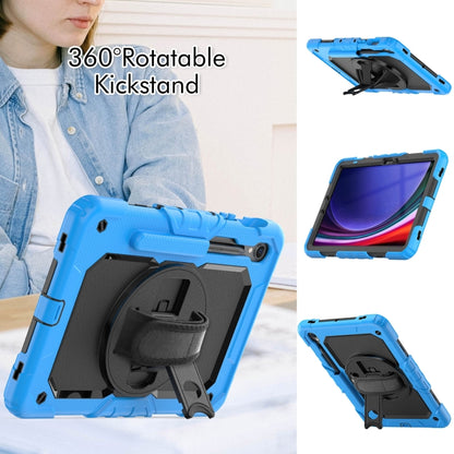 For Samsung Galaxy Tab S9 / S9 FE Silicone + PC Tablet Case(Light Blue+Black) - Galaxy Tab S9 Cases by buy2fix | Online Shopping UK | buy2fix