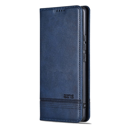 For OPPO Find X7 AZNS Magnetic Calf Texture Flip Leather Phone Case(Dark Blue) - OPPO Cases by AZNS | Online Shopping UK | buy2fix