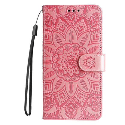 For OnePlus 13 Embossed Sunflower Leather Phone Case(Rose Gold) - OnePlus Cases by buy2fix | Online Shopping UK | buy2fix