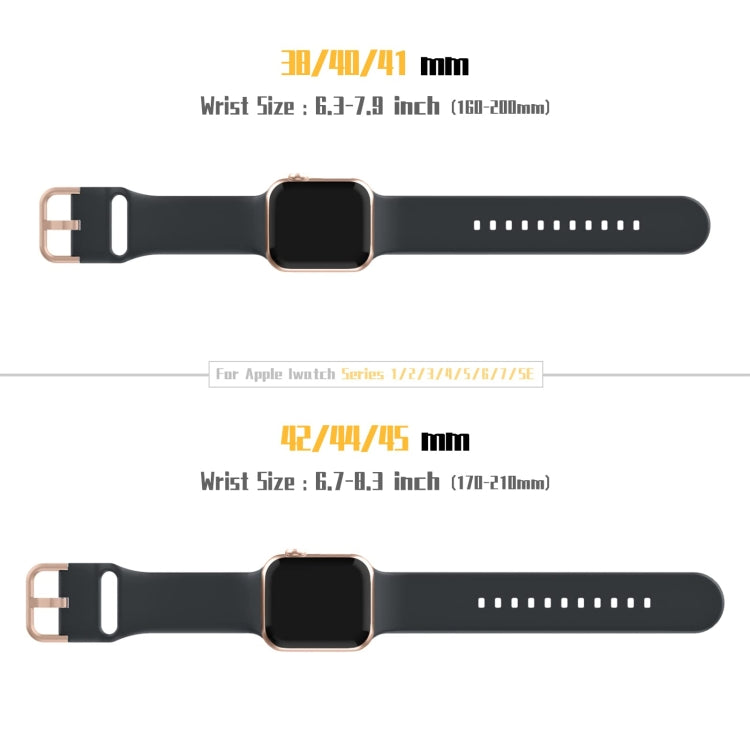 For Apple Watch Series 2 42mm Pin Buckle Silicone Watch Band(Dark Grey) - Watch Bands by buy2fix | Online Shopping UK | buy2fix