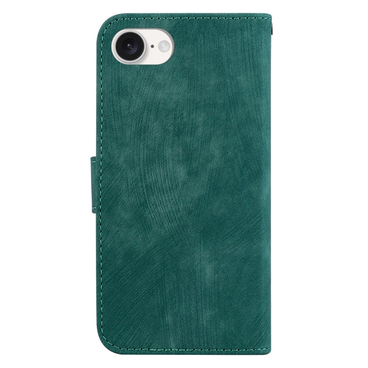 For iPhone SE 2024 Little Tiger Embossed Leather Phone Case(Green) - More iPhone Cases by buy2fix | Online Shopping UK | buy2fix