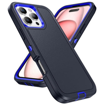 For iPhone 16 Life Waterproof Rugged Phone Case(Dark Blue + Royal Blue) - iPhone 16 Cases by buy2fix | Online Shopping UK | buy2fix