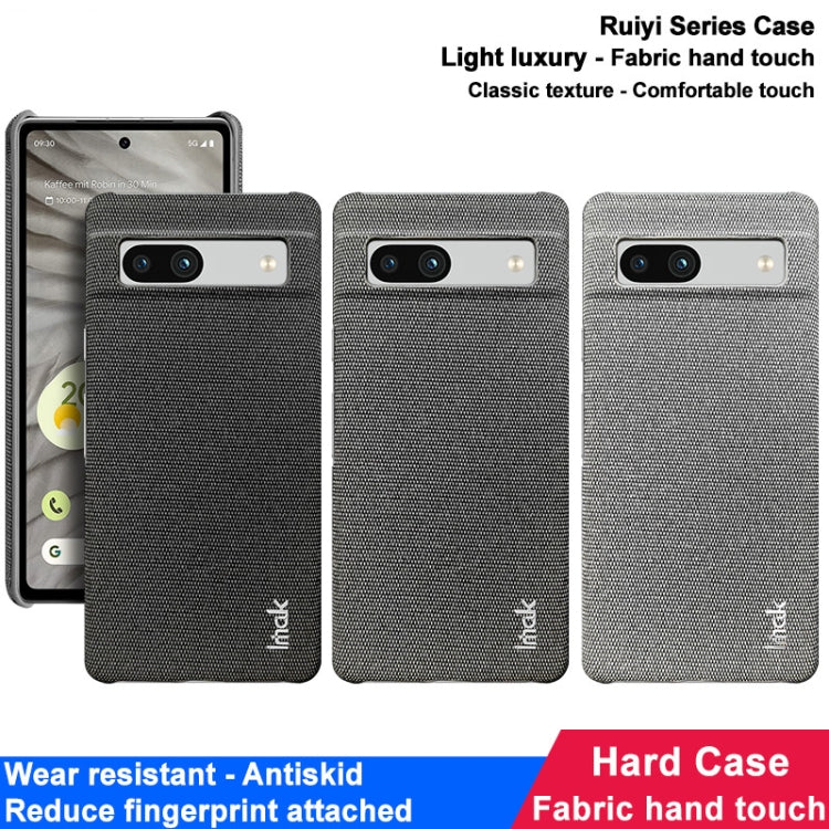 For Google Pixel 8 Pro imak Ruiyi Series Cloth Texture PU + PC Phone Case(Dark Grey) - Google Cases by imak | Online Shopping UK | buy2fix