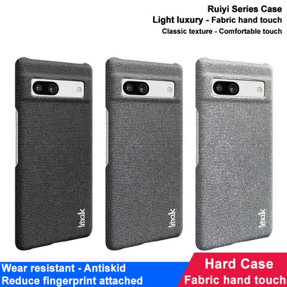 For Google Pixel 8 Pro imak Ruiyi Series Cloth Texture PU + PC Phone Case(Black) - Google Cases by imak | Online Shopping UK | buy2fix