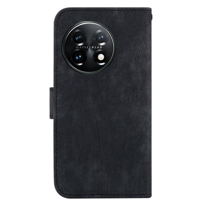 For OnePlus 11 Little Tiger Embossed Leather Phone Case(Black) - OnePlus Cases by buy2fix | Online Shopping UK | buy2fix