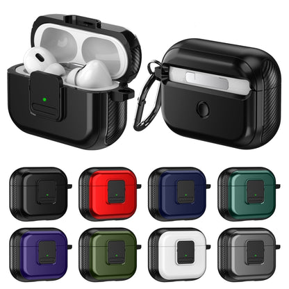 For AirPods Pro TPU + PC Wireless Earphones Case with Magnetic Switch(White) - For AirPods Pro by buy2fix | Online Shopping UK | buy2fix