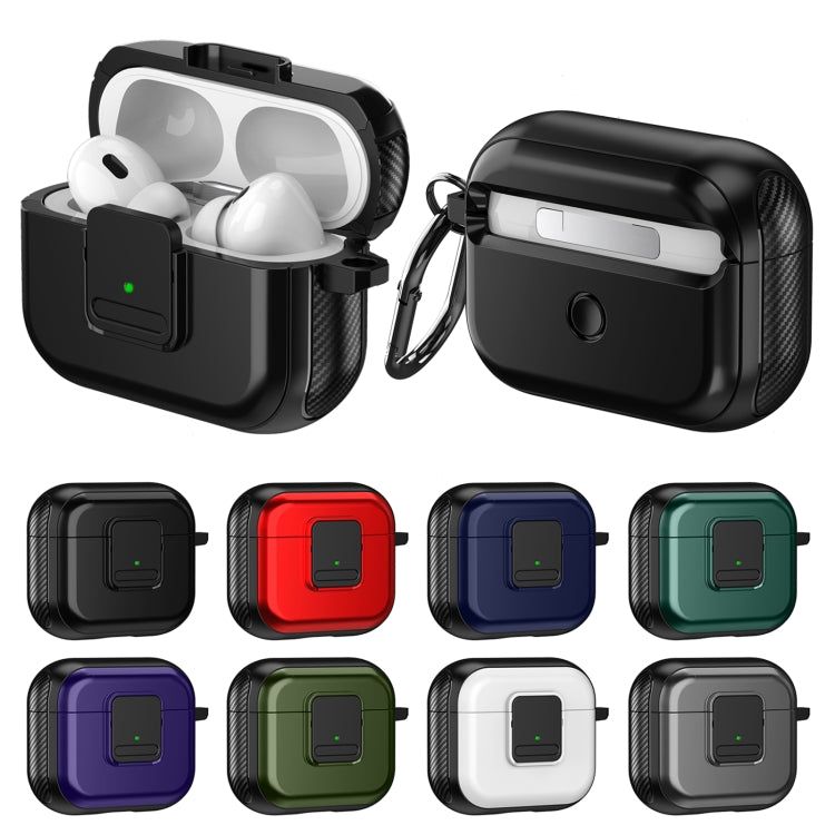 For AirPods Pro 2 TPU + PC Wireless Earphones Case with Magnetic Switch(White) - For AirPods Pro 2 by buy2fix | Online Shopping UK | buy2fix