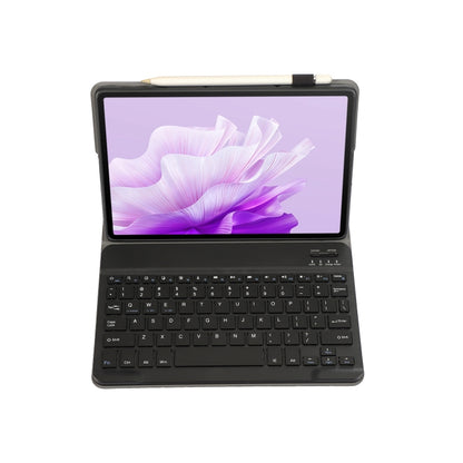 For Huawei MatePad 11.5 2023 AH17 Lambskin Texture Ultra-thin Detachable Bluetooth Keyboard Leather Case(Black) - Huawei Keyboard by buy2fix | Online Shopping UK | buy2fix