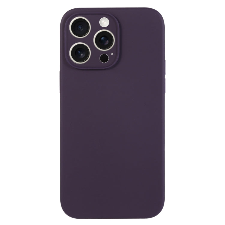 For iPhone 15 Pro Pure Color Liquid Silicone Fine Pore Phone Case(Berry Purple) - iPhone 15 Pro Cases by buy2fix | Online Shopping UK | buy2fix