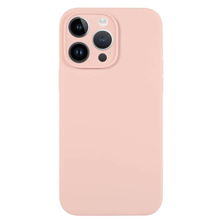 For iPhone 13 Pro Pure Color Liquid Silicone Fine Pore Phone Case(Sand Pink) - iPhone 13 Pro Cases by buy2fix | Online Shopping UK | buy2fix