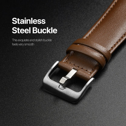 For Apple Watch Ultra 2 49mm DUX DUCIS YS Series Genuine Leather Watch Band(Brown) - Watch Bands by DUX DUCIS | Online Shopping UK | buy2fix