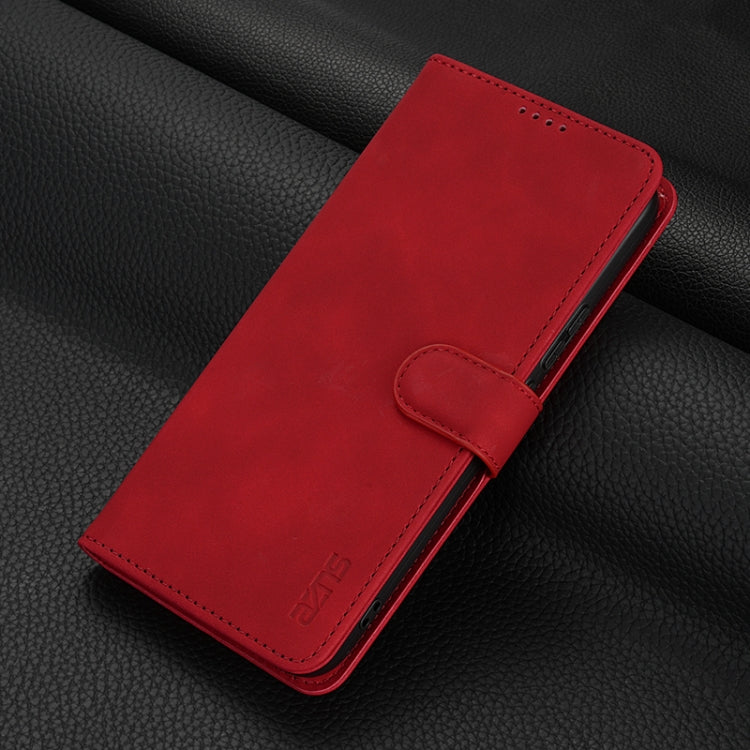 For Huawei nova 12 Pro AZNS Skin Feel Calf Texture Flip Leather Phone Case(Red) - Huawei Cases by AZNS | Online Shopping UK | buy2fix