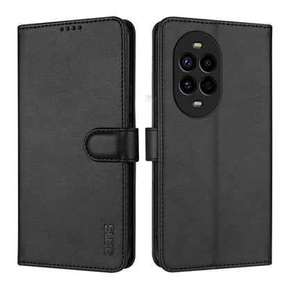 For Huawei nova 13 Pro AZNS Skin Feel Calf Texture Flip Leather Phone Case(Black) - Huawei Cases by AZNS | Online Shopping UK | buy2fix