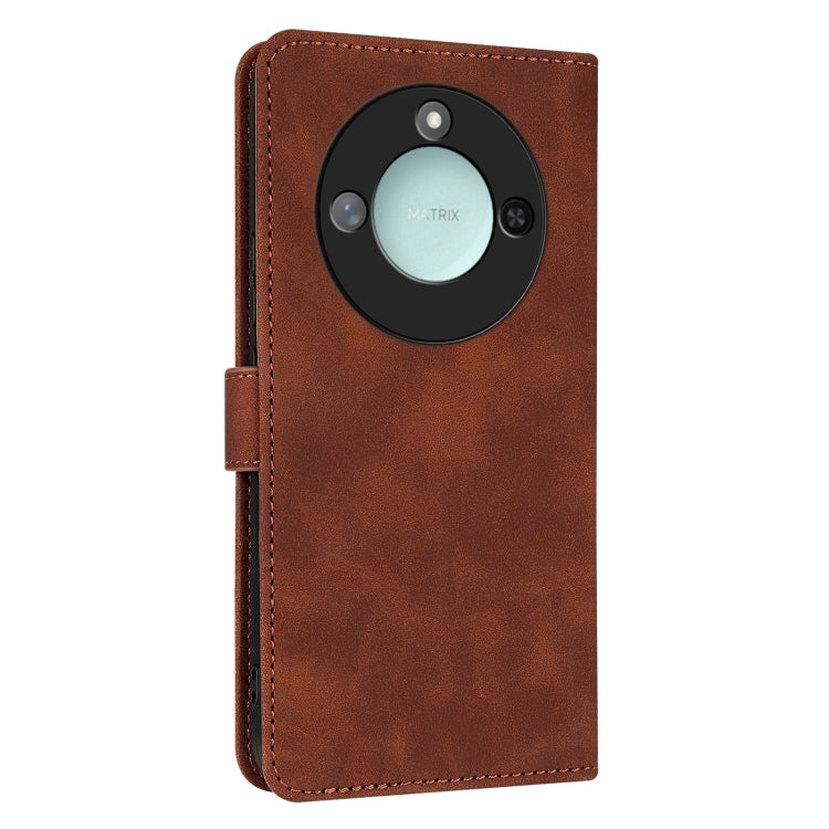 For Honor X60 AZNS Skin Feel Calf Texture Flip Leather Phone Case(Brown) - Honor Cases by AZNS | Online Shopping UK | buy2fix