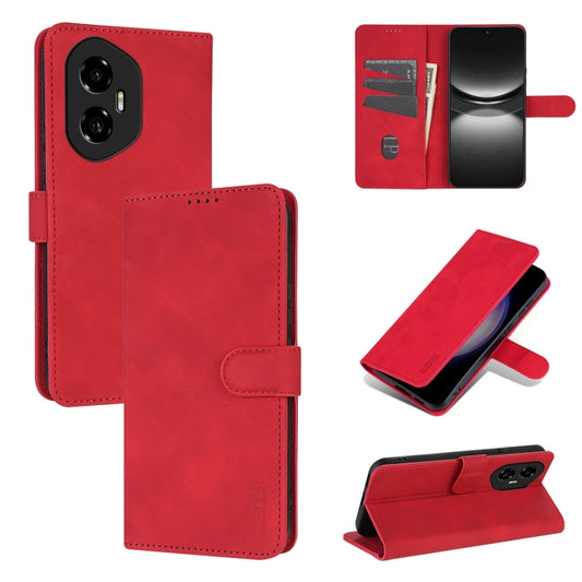 For Honor 300 AZNS Skin Feel Calf Texture Flip Leather Phone Case(Red) - Honor Cases by AZNS | Online Shopping UK | buy2fix