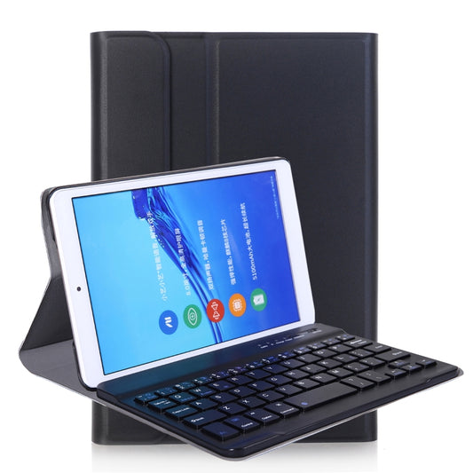 A0T8 For Huawei MatePad T8 8 inch ABS Ultra-thin Detachable Bluetooth Keyboard Voltage PU Leather Tablet Case with Bracket(Black) - Huawei Keyboard by buy2fix | Online Shopping UK | buy2fix
