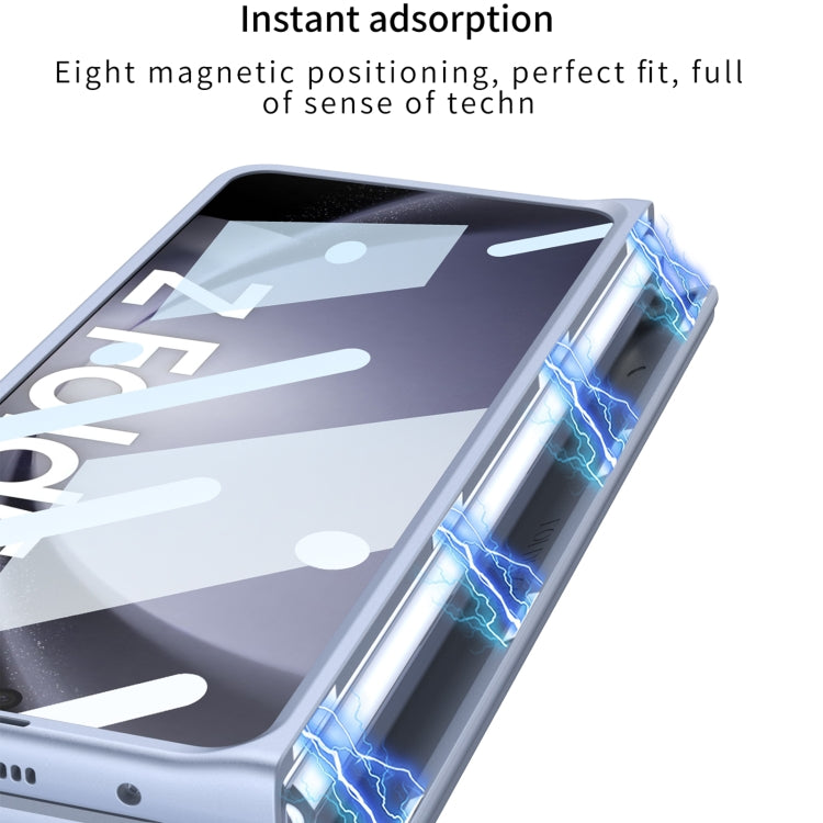 For Samsung Galaxy Z Fold5 5G GKK Integrated Fold Hinge Phone Case with Pen Slots, No Include Pen(Silver) - Galaxy Z Fold5 Cases by GKK | Online Shopping UK | buy2fix