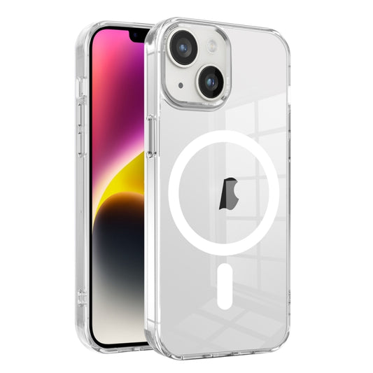For iPhone 14 Ice Color Magnetic Series PC + Acrylic Magsafe Phone Case(Transparent) - iPhone 14 Cases by buy2fix | Online Shopping UK | buy2fix