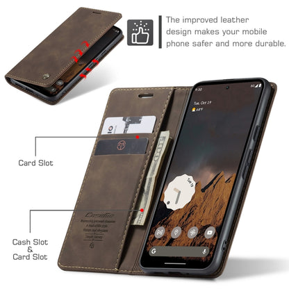 For Google Pixel 9 / 9 Pro CaseMe 013 Multifunctional Horizontal Flip Leather Phone Case(Coffee) - Google Cases by CaseMe | Online Shopping UK | buy2fix