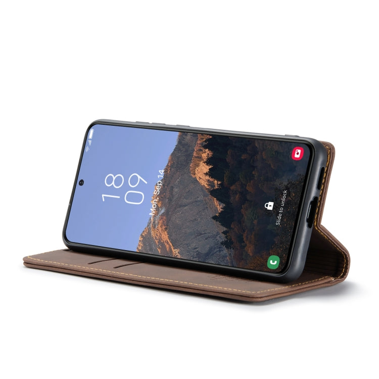 For Samsung Galaxy S24 5G CaseMe 013 Multifunctional Horizontal Flip Leather Phone Case(Coffee) - Galaxy S24 5G Cases by CaseMe | Online Shopping UK | buy2fix