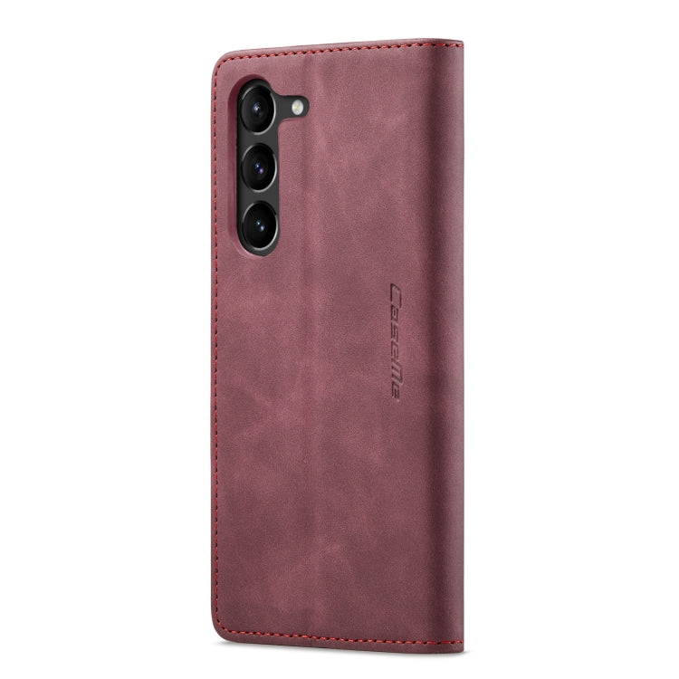 For Samsung Galaxy S24 5G CaseMe 013 Multifunctional Horizontal Flip Leather Phone Case(Wine Red) - Galaxy S24 5G Cases by CaseMe | Online Shopping UK | buy2fix