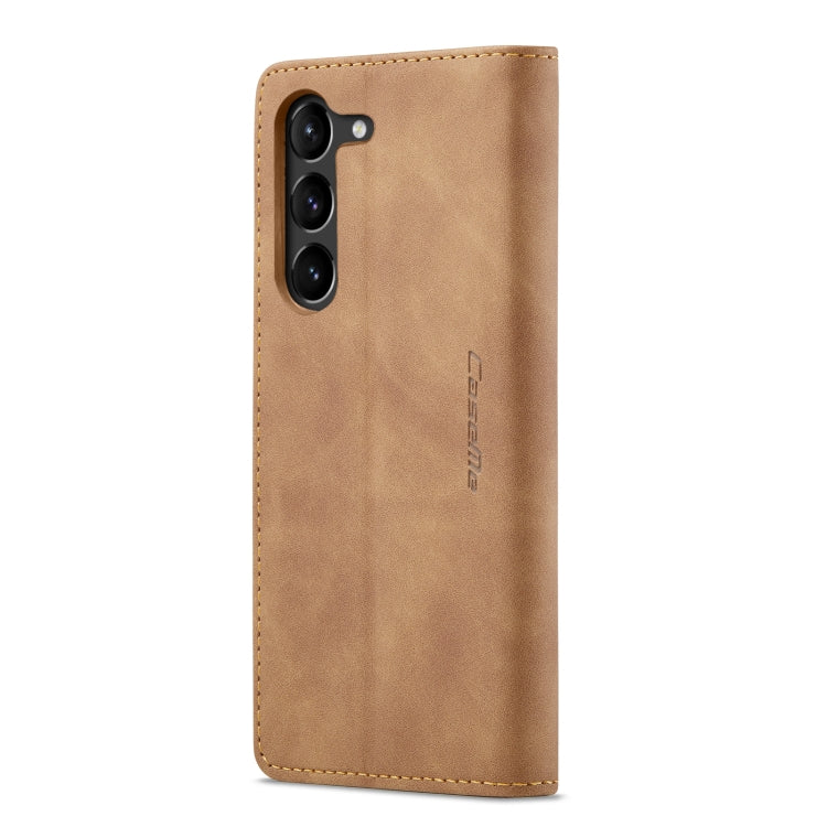 For Samsung Galaxy S24+ 5G CaseMe 013 Multifunctional Horizontal Flip Leather Phone Case(Brown) - Galaxy S24+ 5G Cases by CaseMe | Online Shopping UK | buy2fix