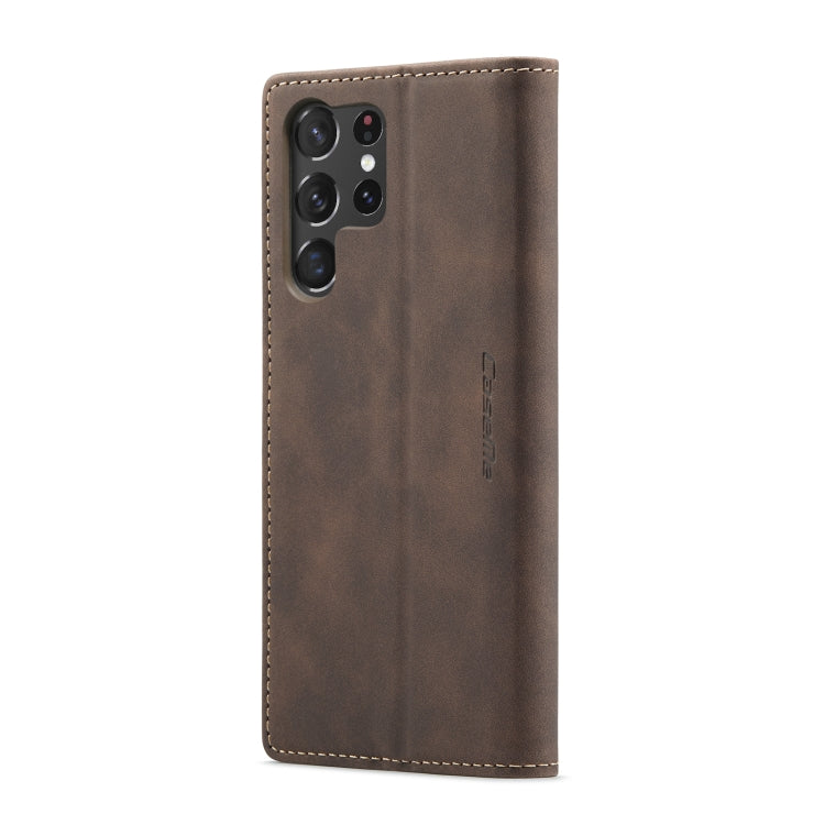 ForSamsung Galaxy S24 Ultra 5G CaseMe 013 Multifunctional Horizontal Flip Leather Phone Case(Coffee) - Galaxy S24 Ultra 5G Cases by CaseMe | Online Shopping UK | buy2fix