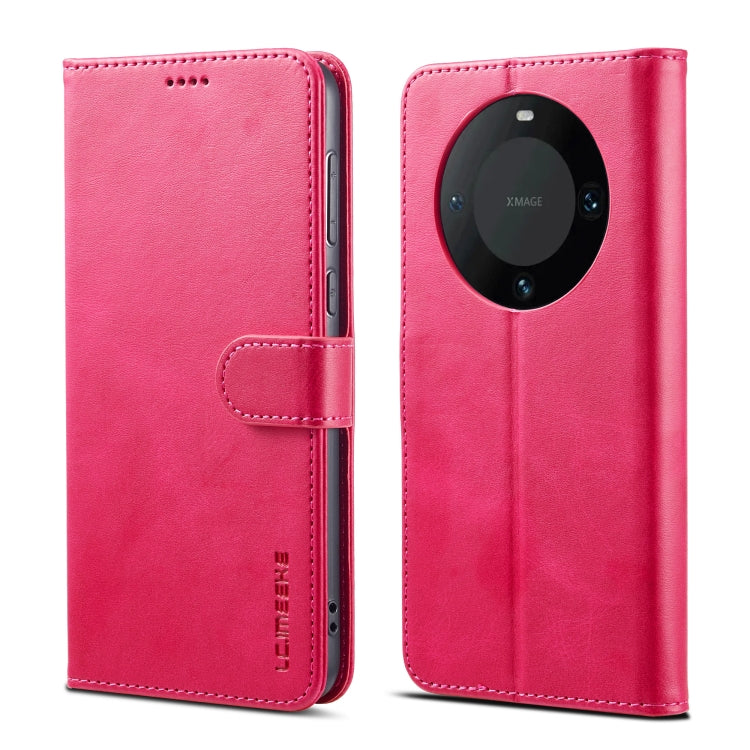 For Honor X50 LC.IMEEKE Calf Texture Leather Phone Case(Red) - Honor Cases by LC.IMEEKE | Online Shopping UK | buy2fix