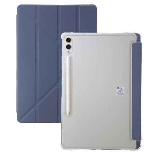 For Samsung Galaxy Tab S9+ Clear Acrylic Deformation Leather Tablet Case(Lavender) - Galaxy Tab S9+ Cases by buy2fix | Online Shopping UK | buy2fix