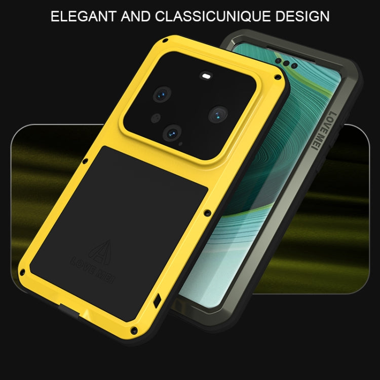 For Huawei Mate 60 Pro / 60 Pro+ LOVE MEI Metal Shockproof Life Waterproof Dustproof Phone Case(Army Green) - Huawei Cases by LOVE MEI | Online Shopping UK | buy2fix