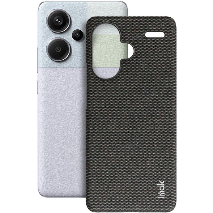 For Xiaomi Redmi Note 13 Pro+ 5G imak Ruiyi Series Cloth Texture PU + PC Phone Case(Black) - Note 13 Pro+ Cases by imak | Online Shopping UK | buy2fix