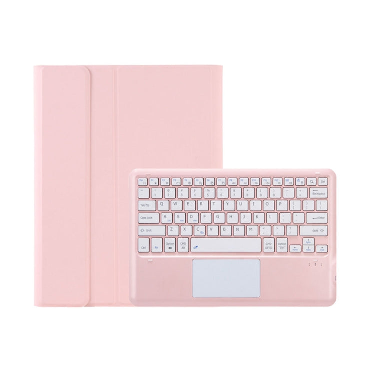 For Lenovo Xiaoxin Pad Pro 12.7 inch AM24-A TPU Ultra-thin Detachable Bluetooth Keyboard Tablet Leather Case with Touchpad(Pink) - Lenovo Keyboard by buy2fix | Online Shopping UK | buy2fix