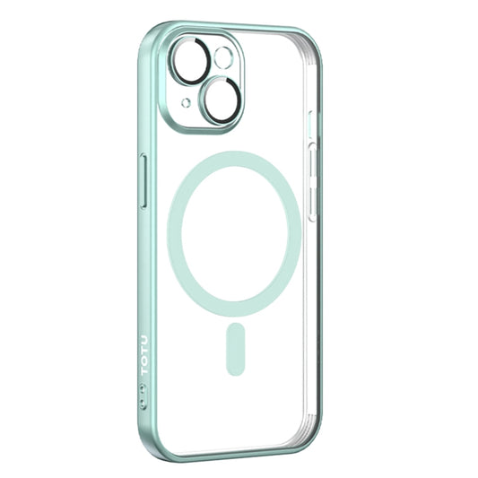 For iPhone 15 TOTUDESIGN PC-3 Series MagSafe Electroplating TPU Phone Case(Light Green) - iPhone 15 Cases by TOTUDESIGN | Online Shopping UK | buy2fix