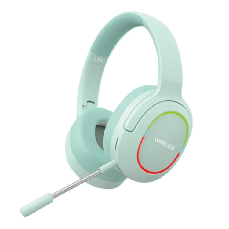 L800 Foldable ENC Noise Reduction Wireless Gaming Headset with Microphone(Green) - Headset & Headphone by buy2fix | Online Shopping UK | buy2fix