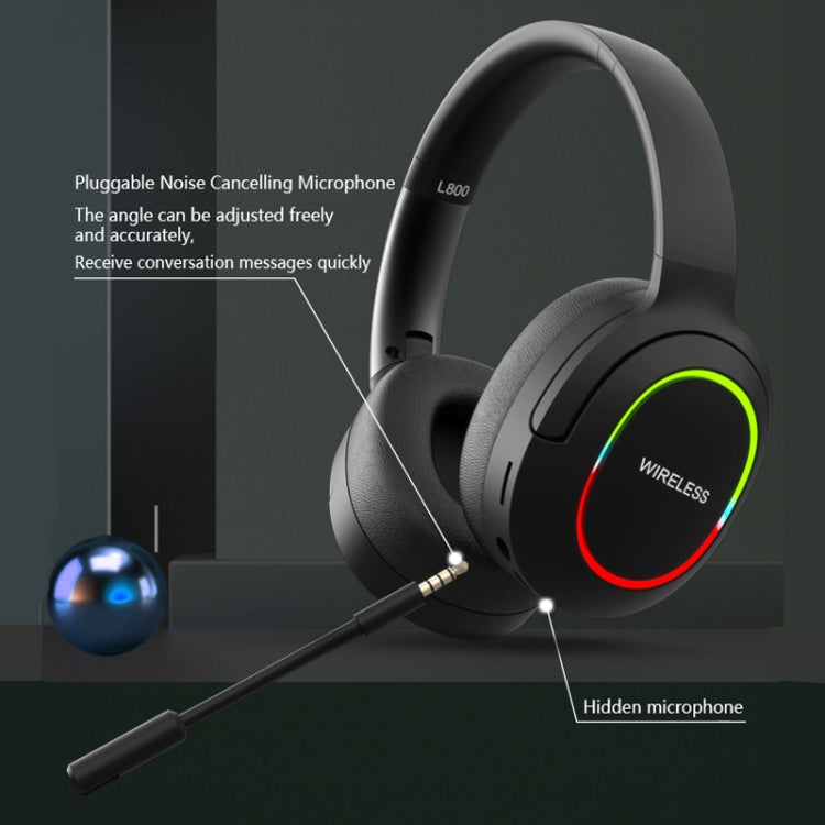 L800 Foldable ENC Noise Reduction Wireless Gaming Headset with Microphone(Green) - Headset & Headphone by buy2fix | Online Shopping UK | buy2fix