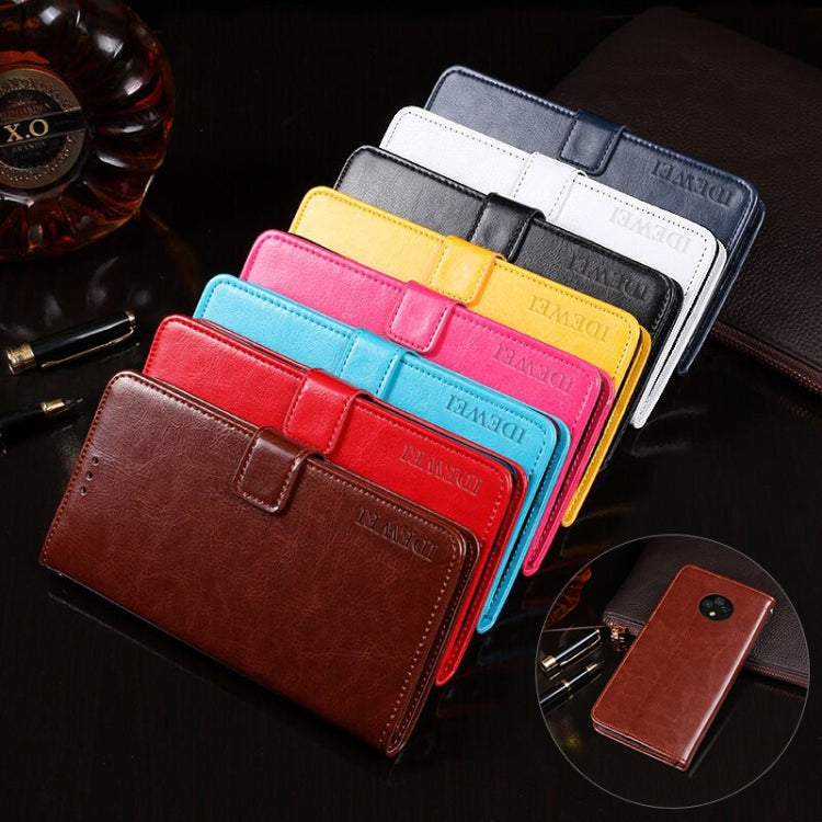 For DOOGEE X95 idewei Crazy Horse Texture Horizontal Flip Leather Case with Holder & Card Slots & Wallet(Rose Red) - More Brand by idewei | Online Shopping UK | buy2fix