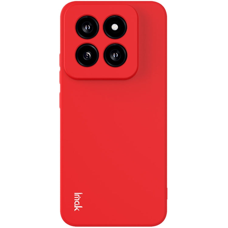 For Xiaomi 14 Pro 5G imak UC-4 Series Straight Edge TPU Phone Case(Red) - 14 Pro Cases by imak | Online Shopping UK | buy2fix
