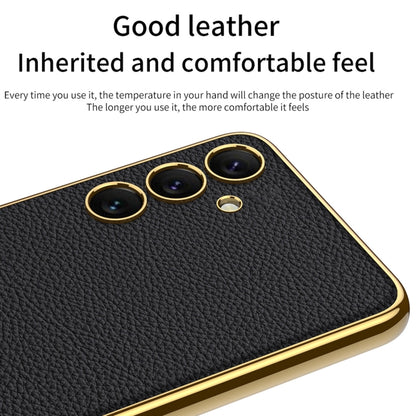 For Samsung Galaxy S24 5G GKK Plating TPU + Leather Full Coverage Phone Case(Black) - Galaxy S24 5G Cases by GKK | Online Shopping UK | buy2fix