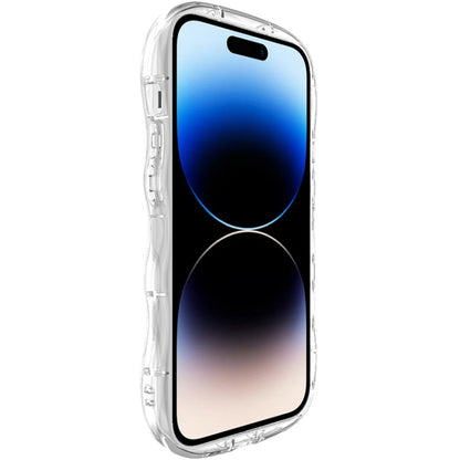 For iPhone 15 Pro IMAK Wave Bubble Soft Shockproof Phone Case(Transparent) - iPhone 15 Pro Cases by imak | Online Shopping UK | buy2fix