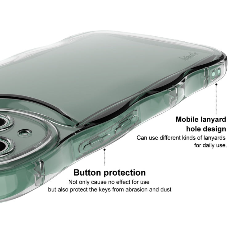 For Xiaomi 14 Pro 5G IMAK Wave Bubble Soft Shockproof Phone Case(Transparent) - 14 Pro Cases by imak | Online Shopping UK | buy2fix