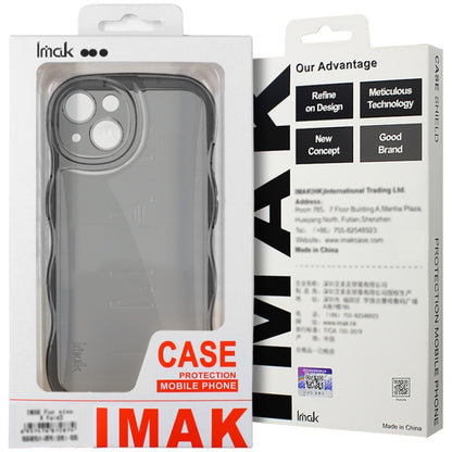 For Huawei Mate 60 IMAK Wave Bubble Soft Shockproof Phone Case(Transparent Black) - Huawei Cases by imak | Online Shopping UK | buy2fix