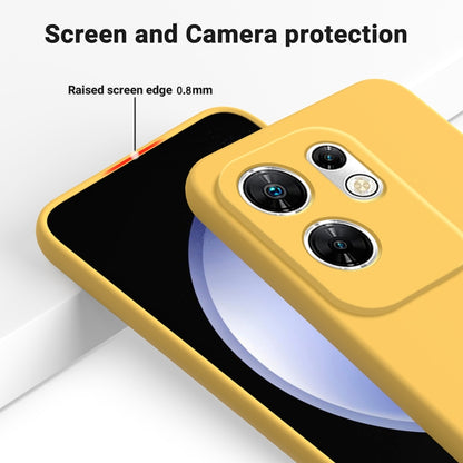 For Infinix Zero 30 4G Solid Color Liquid Silicone Dropproof Full Coverage Protective Case(Yellow) - Infinix Cases by buy2fix | Online Shopping UK | buy2fix