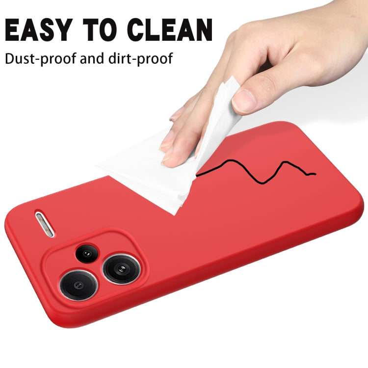For Xiaomi Redmi Note 13 Pro+ 5G Global Solid Color Liquid Silicone Dropproof Full Coverage Phone Case(Red) - Note 13 Pro+ Cases by buy2fix | Online Shopping UK | buy2fix
