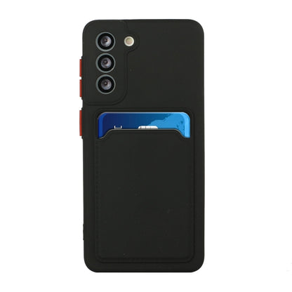 For Samsung Galaxy S24 5G / S25 5G Card Slot Design Shockproof TPU Phone Case(Black) - Galaxy S24 5G Cases by buy2fix | Online Shopping UK | buy2fix