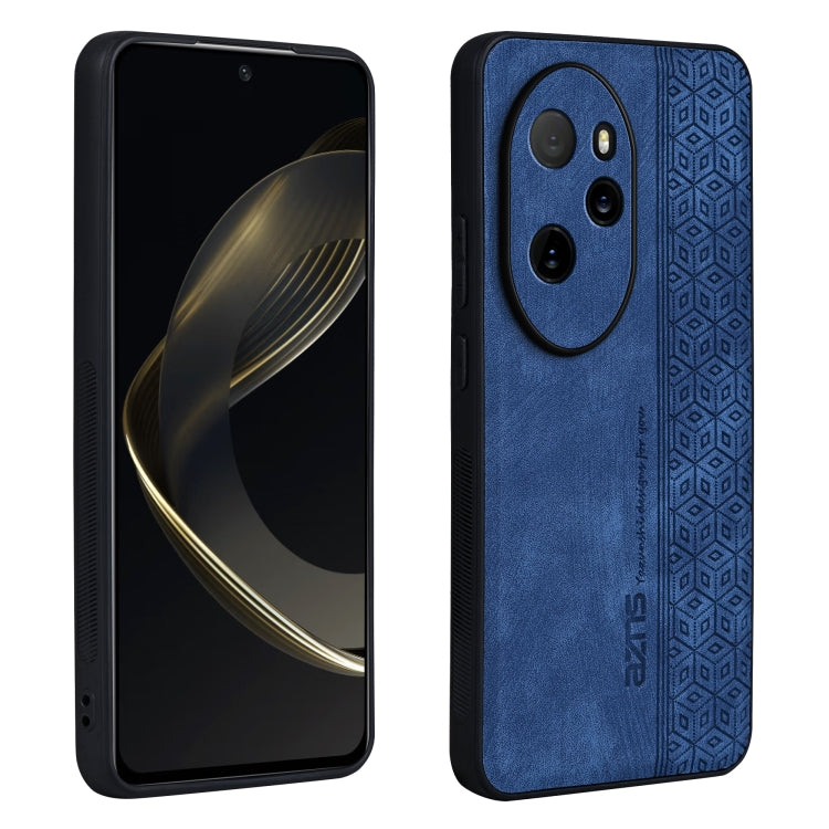 For Honor 100 Pro AZNS 3D Embossed Skin Feel Phone Case(Sapphire Blue) - Honor Cases by AZNS | Online Shopping UK | buy2fix