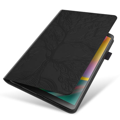 For Lenovo Tab M11 / Xiaoxin Pad 11 2024 Life Tree Series Horizontal Flip Leather Tablet Case(Black) - Lenovo by buy2fix | Online Shopping UK | buy2fix