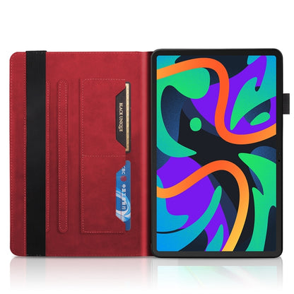 For Lenovo Tab M11 / Xiaoxin Pad 11 2024 Life Tree Series Horizontal Flip Leather Tablet Case(Red) - Lenovo by buy2fix | Online Shopping UK | buy2fix