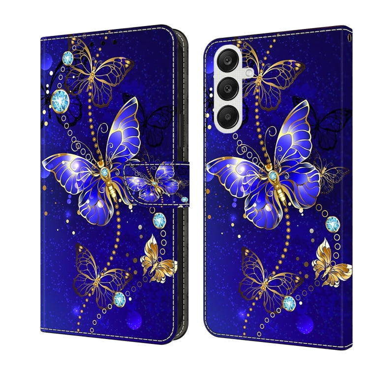 For Samsung Galaxy A35 5G Crystal 3D Shockproof Protective Leather Phone Case(Diamond Butterfly) - Galaxy Phone Cases by buy2fix | Online Shopping UK | buy2fix