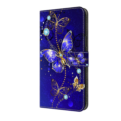 For Samsung Galaxy A35 5G Crystal 3D Shockproof Protective Leather Phone Case(Diamond Butterfly) - Galaxy Phone Cases by buy2fix | Online Shopping UK | buy2fix